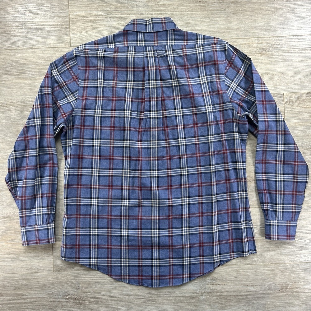 Brooks Brothers 1818 Men's Sz L Shirt Regent Tartan Plaid 100% Supima Cotton - Picture 3 of 9